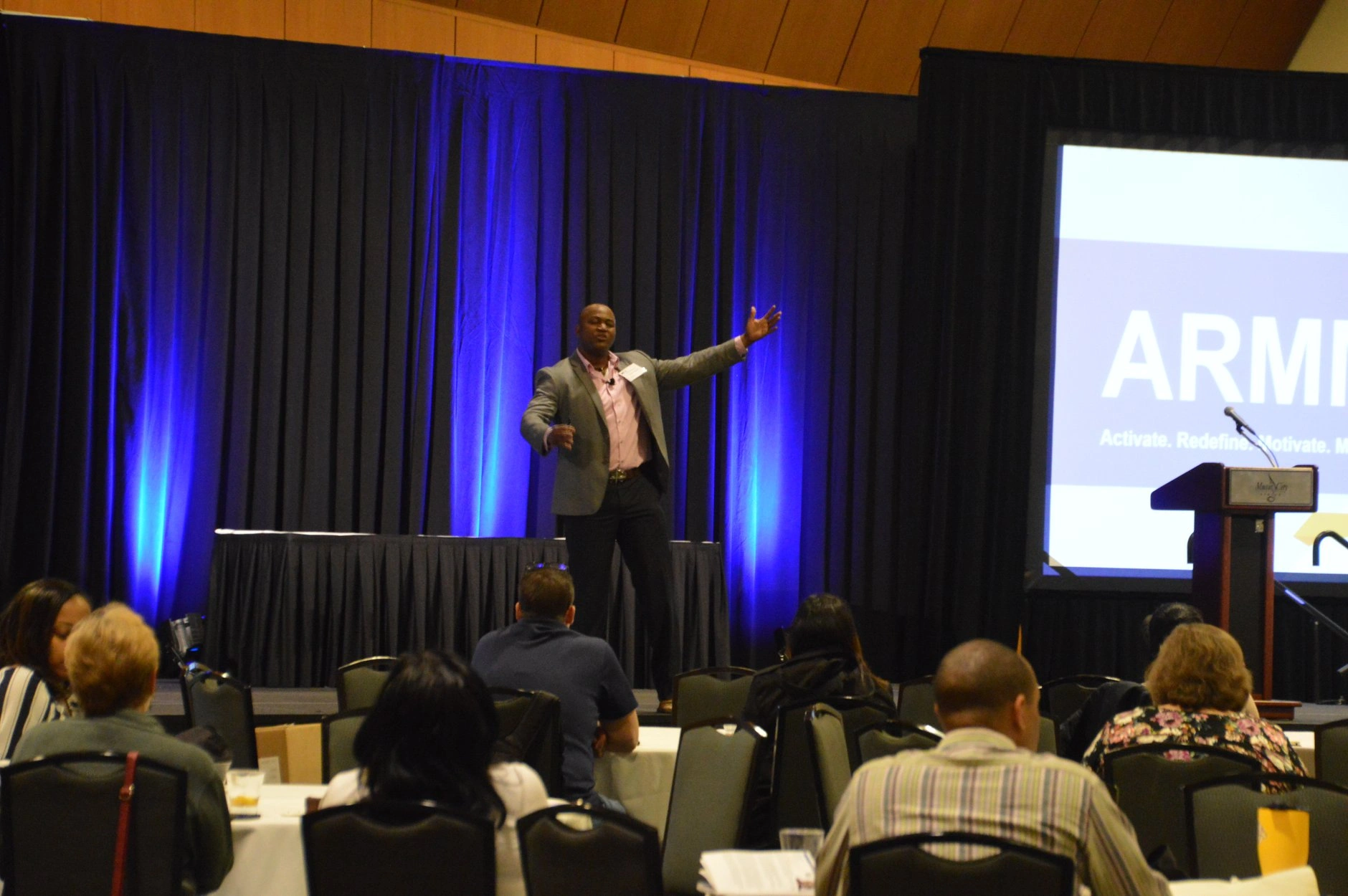 Patrick Meniboon speaking at PMI Nashville