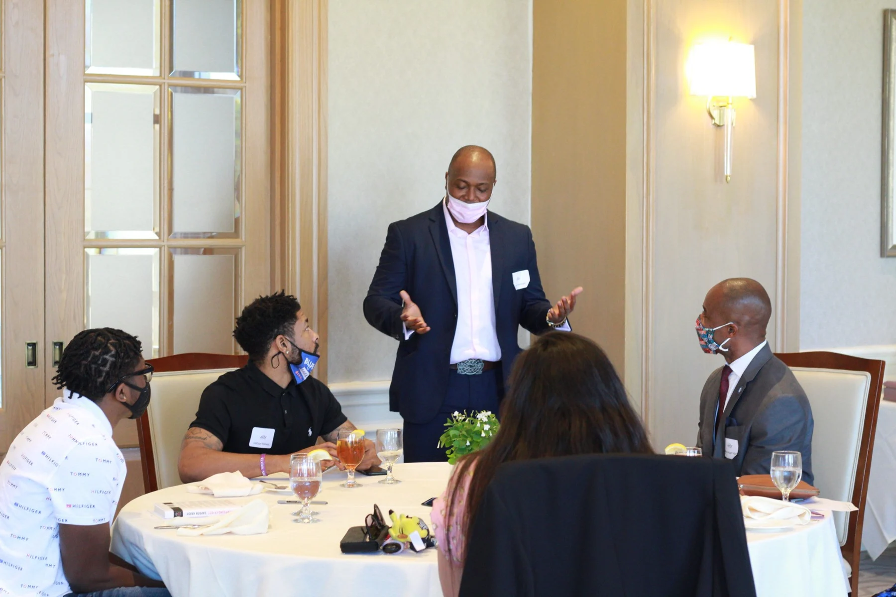 Patrick Meniboon, facilitating a group discussion